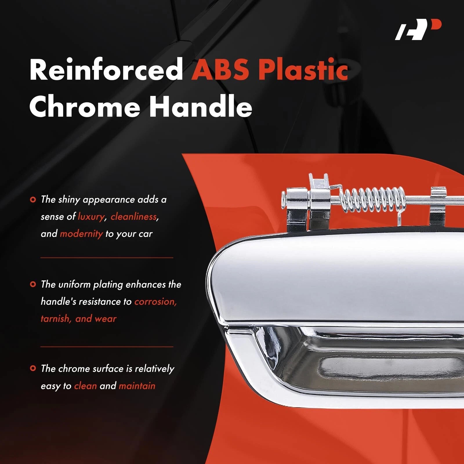 Front Driver Exterior Door Handle with Keyhole for Chevrolet Spark (2013-2015)