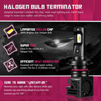 H7 LED Headlight Bulbs Kit for NOVSIGHT (10000LM, 6000K, 55W)