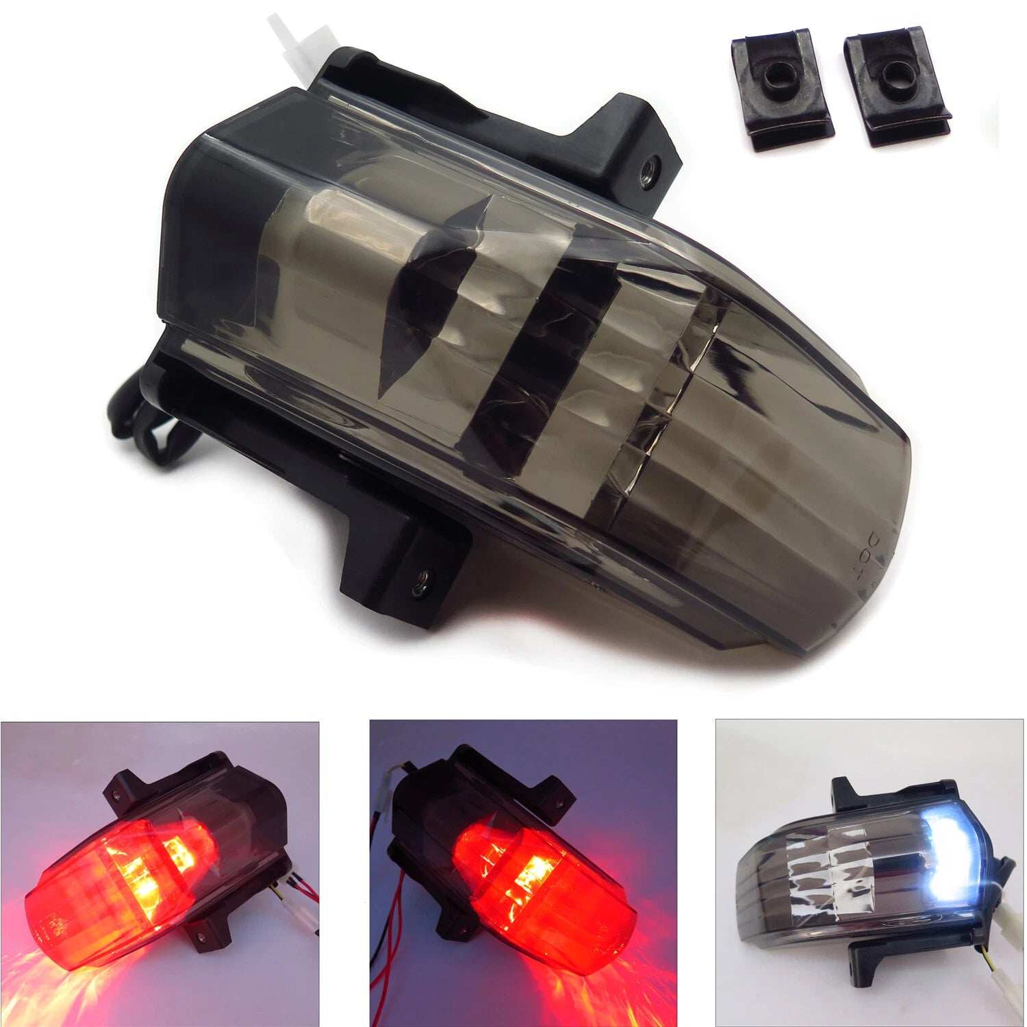 Smoked LED Tail Light with Turn Signals for Aprilia RSVR Factory RSV1000 (2004–2008)