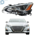 Halogen Headlight for Nissan Altima (2019–2021) Chrome Clear Lens Left