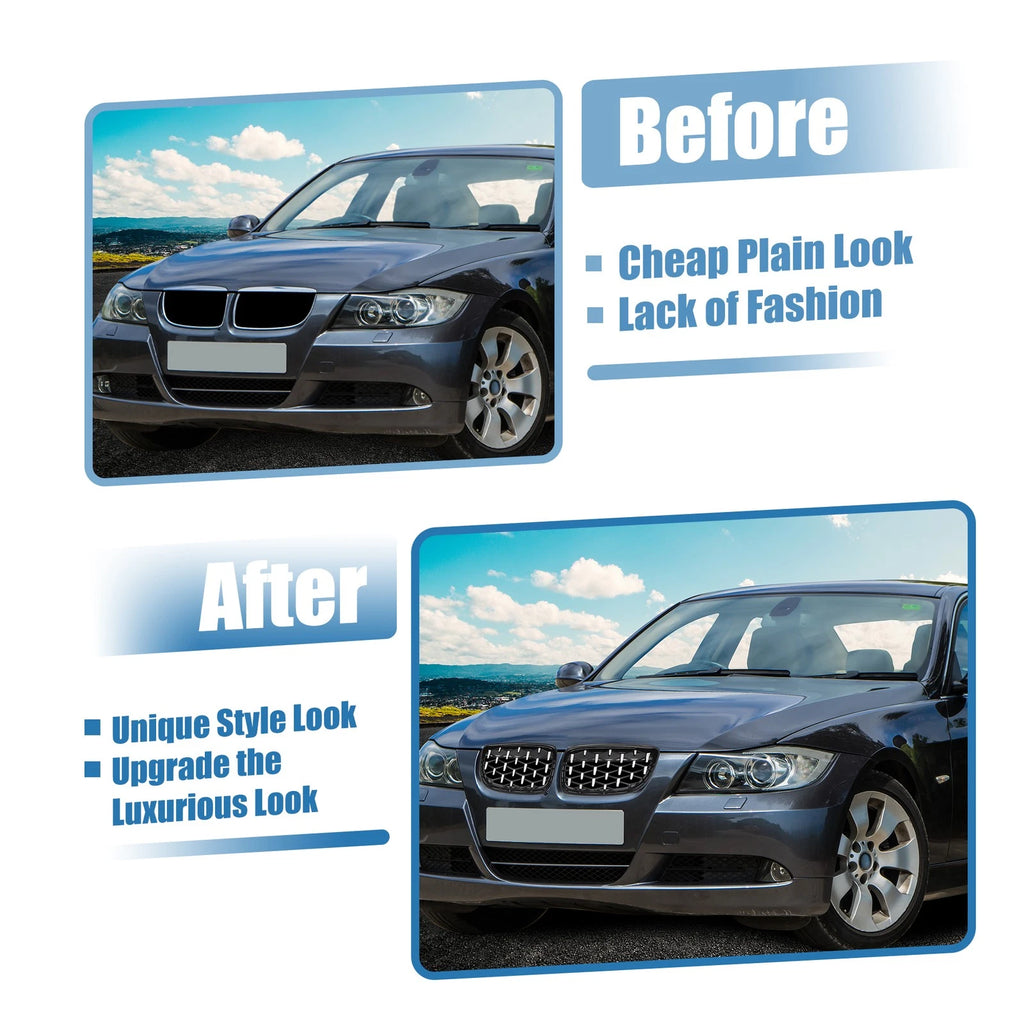 Front Hood Bumper Grille for BMW 335d 328i 335i xDrive (2007–2013) Pair