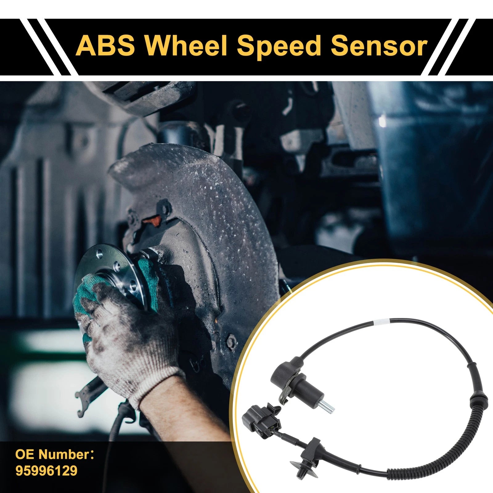 ABS Wheel Speed Sensor No. 95996129 for Chevrolet Aveo (2004–2011) Rear Left
