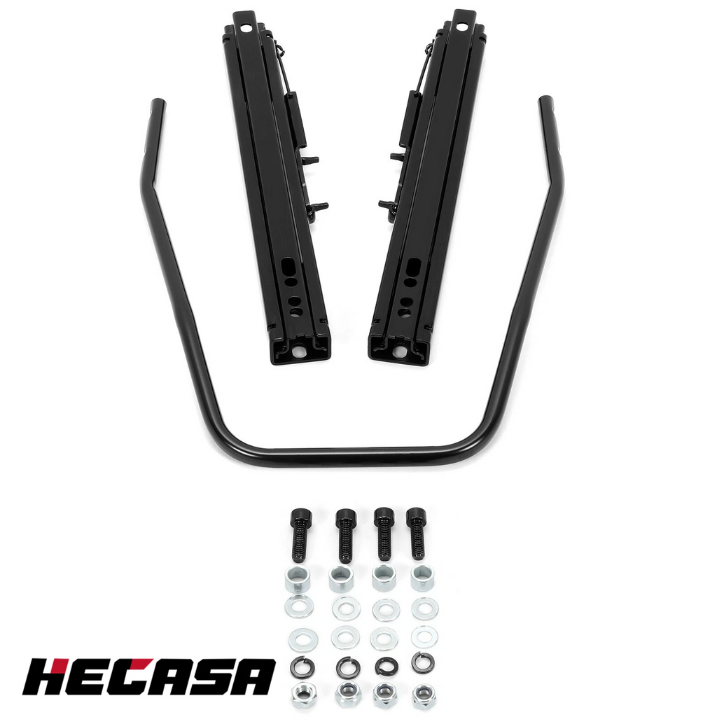 Dual Locking Racing Bucket Seat Sliders Mounting Brackets Universal
