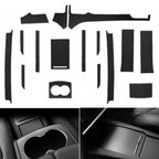 Carbon Fiber Center Console Wrap Vinyl Sticker Trim for Tesla Model X/S
