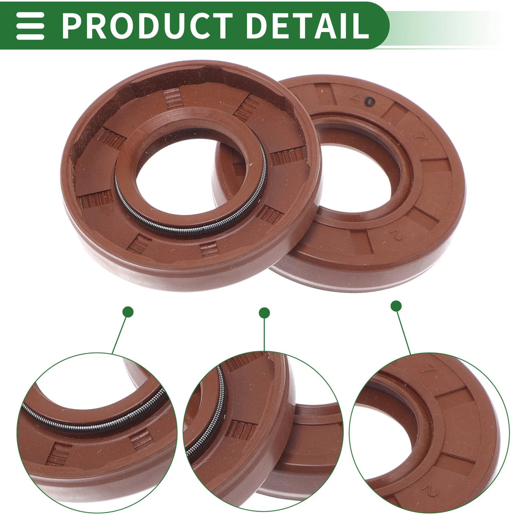 Set of 5 Oil Seal Rotary Shaft Seal FKM Rubber 19x40x7mm