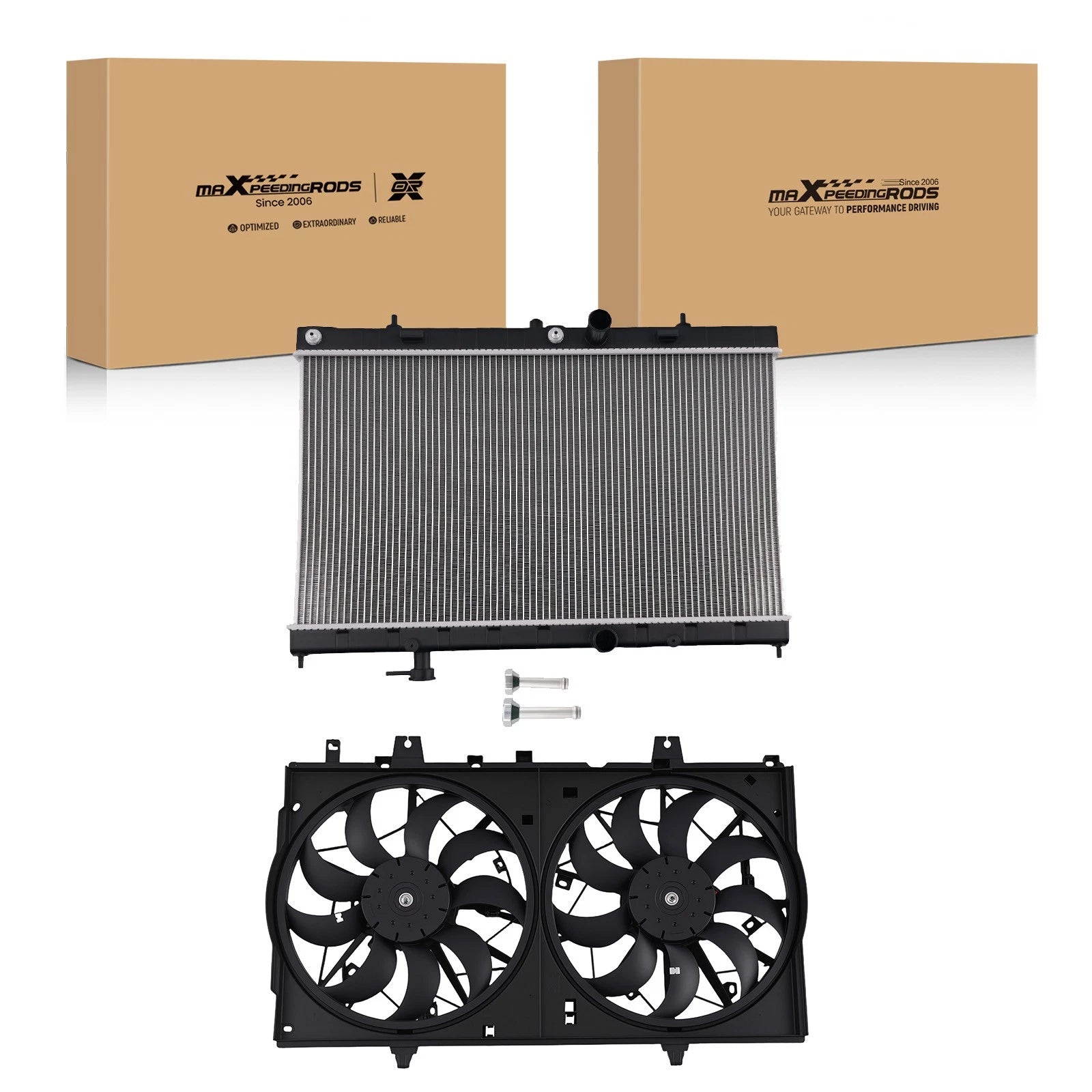 Radiator and Cooling Fan for Nissan Rogue (2014–2020)