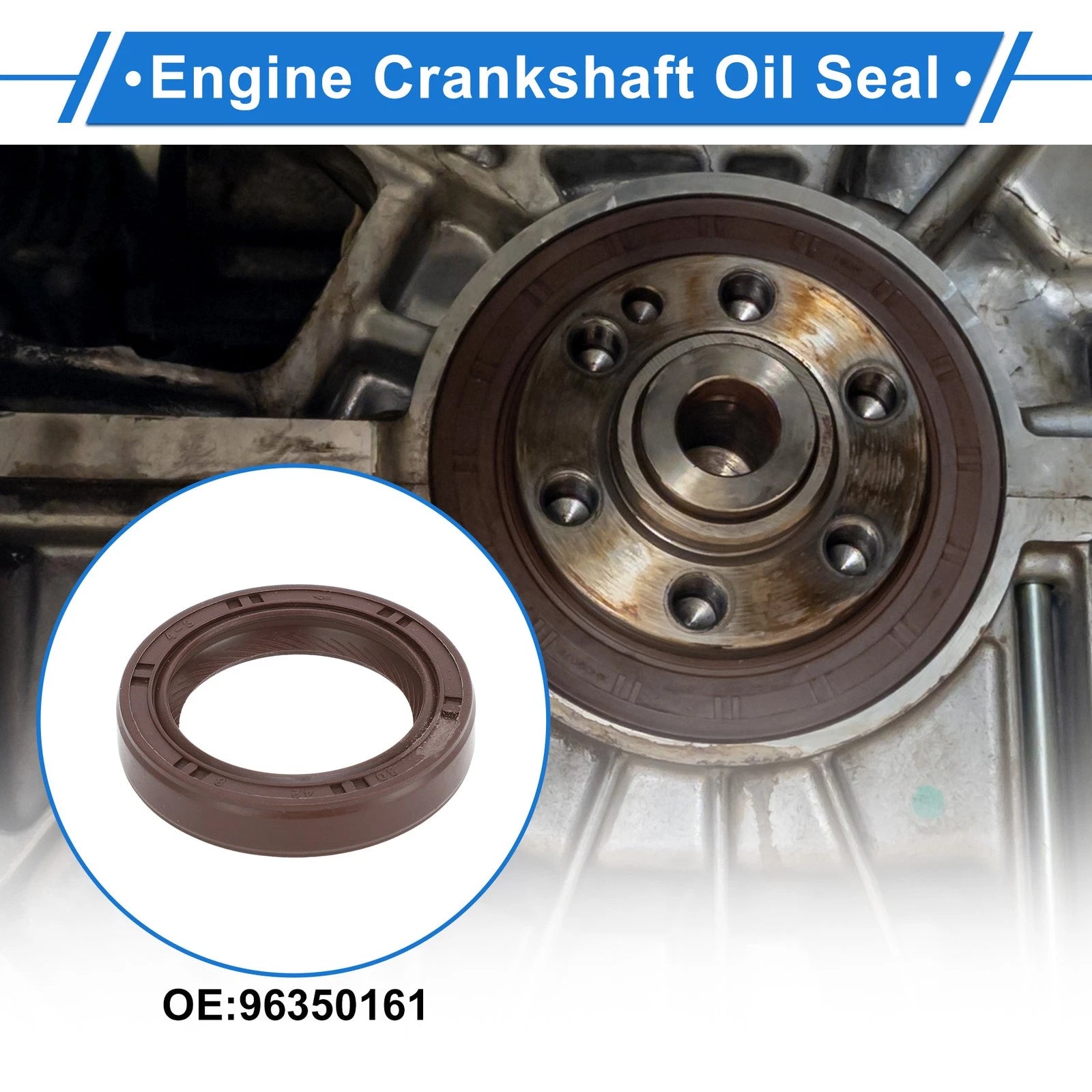1Pc Front Crankshaft Oil Seal for Chevrolet Aveo (2004–2008) No. 96350161