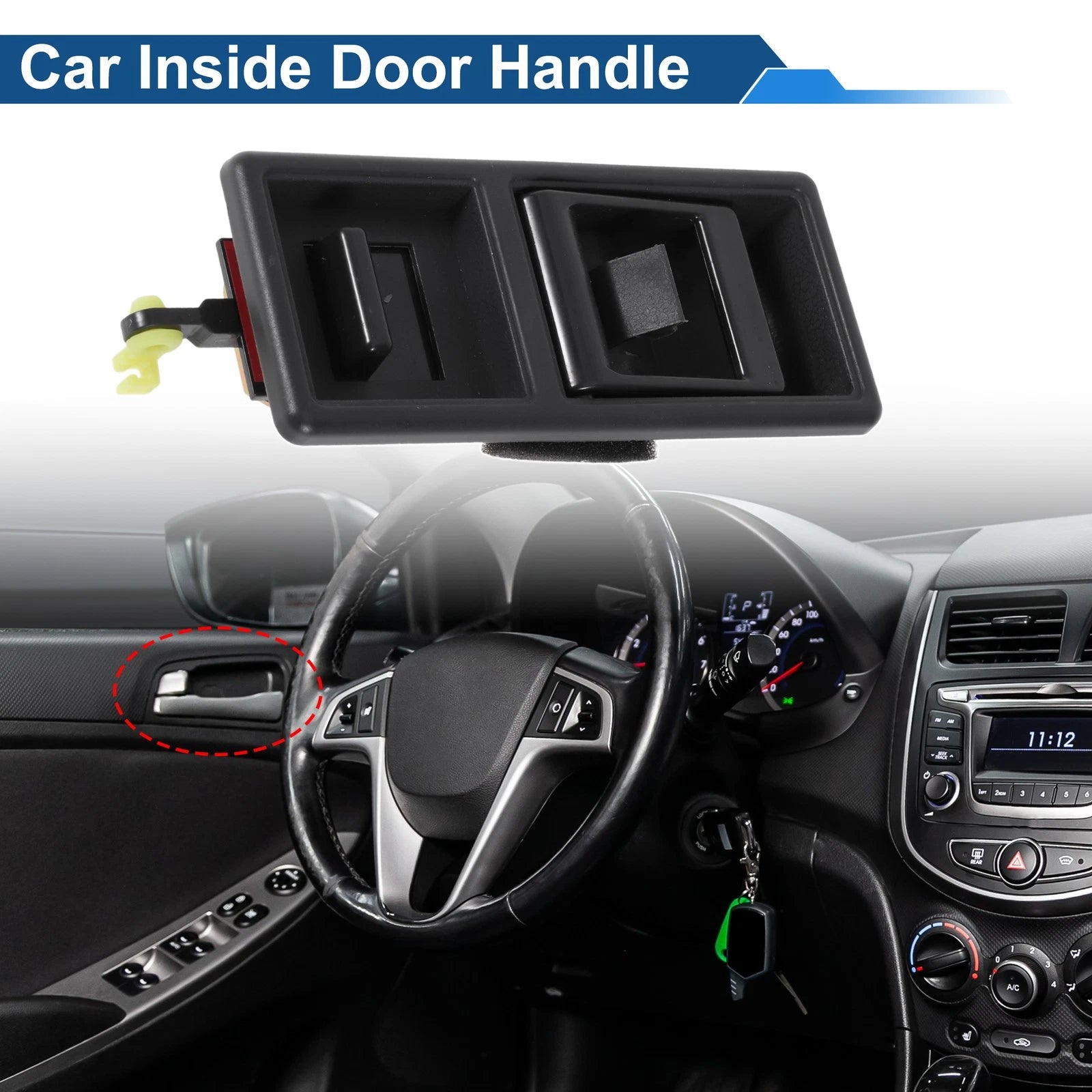 Tailgate Interior Door Handle for Mitsubishi Pajero (1990–2000) MB774953 Black