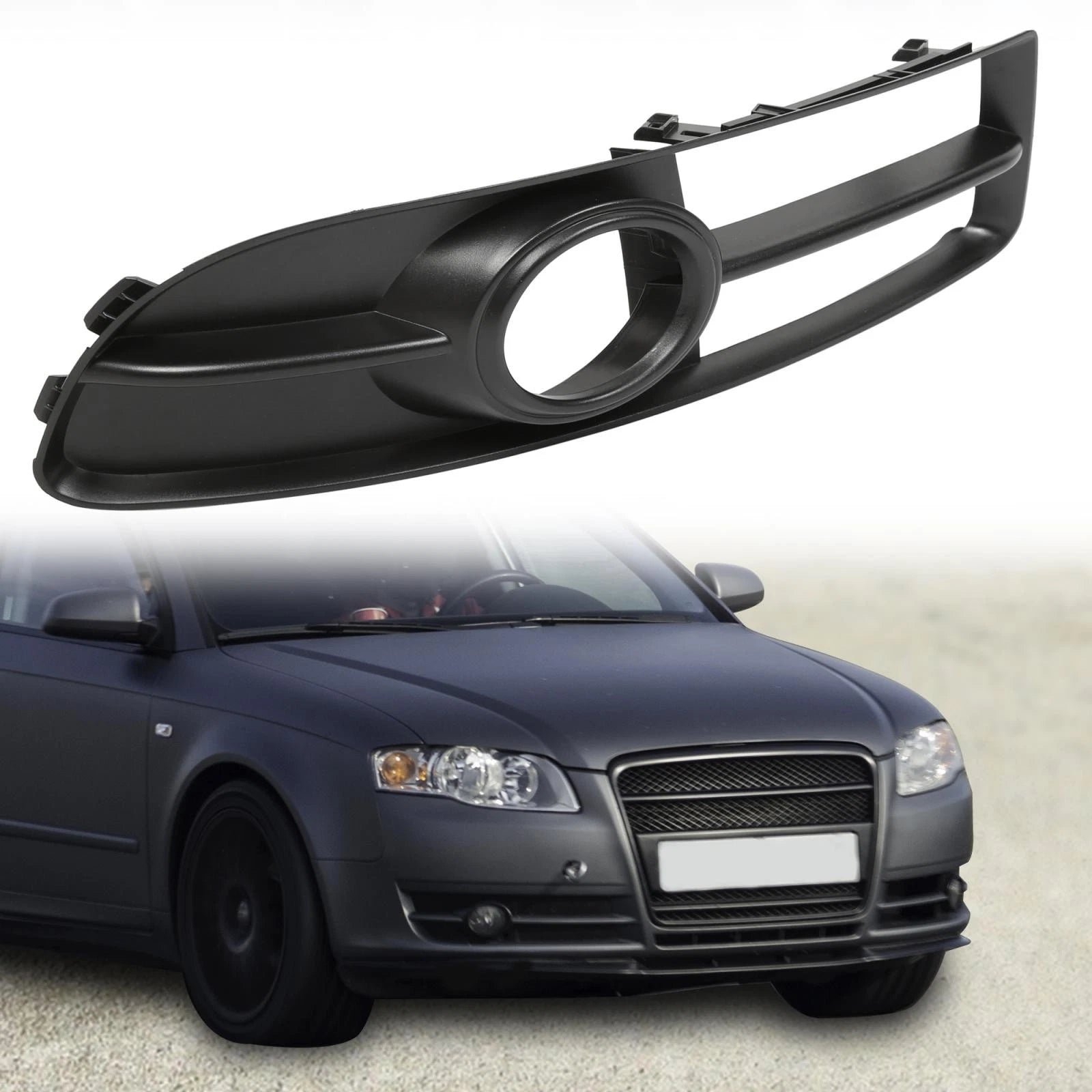 Right Side Fog Light Grille Cover 8E0807682F for Audi A4 B7 (2005–2009)