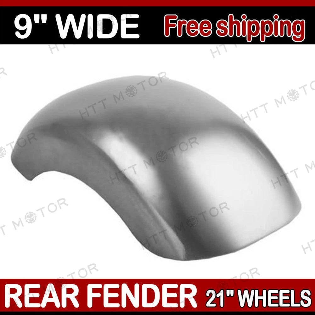 9" Wide Chrome Rear Fender for Harley-Davidson Softail (1990–2023)