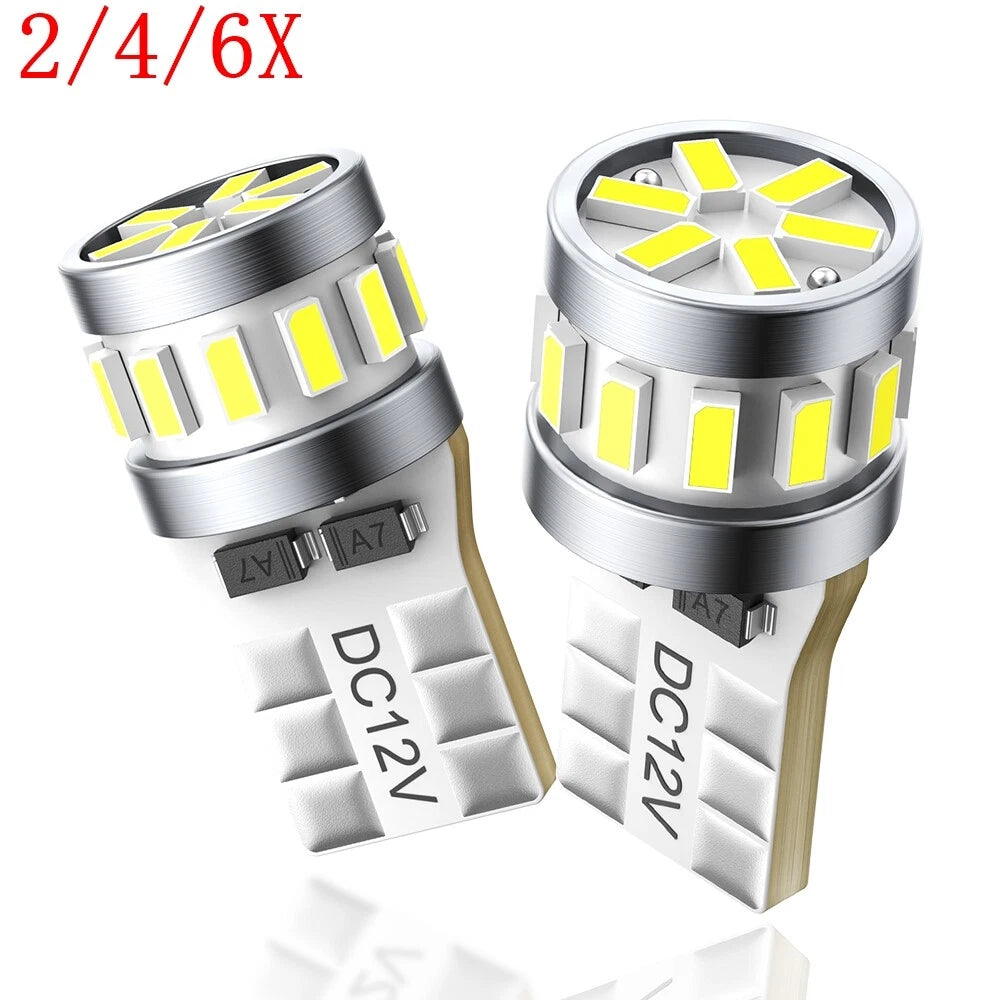 Set of 2 AUXITO T10 LED License Plate Light Bulbs for Chevrolet Ford