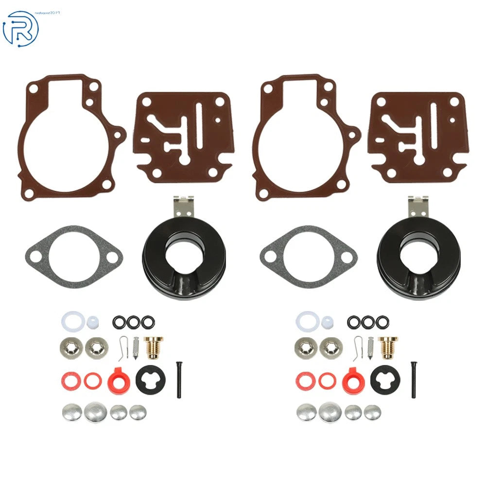 2X Carburetor Rebuild Kit for Johnson Evinrude 50 55 60 HP (Year Range)