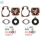 2X Carburetor Rebuild Kit for Johnson Evinrude 50 55 60 HP (Year Range)