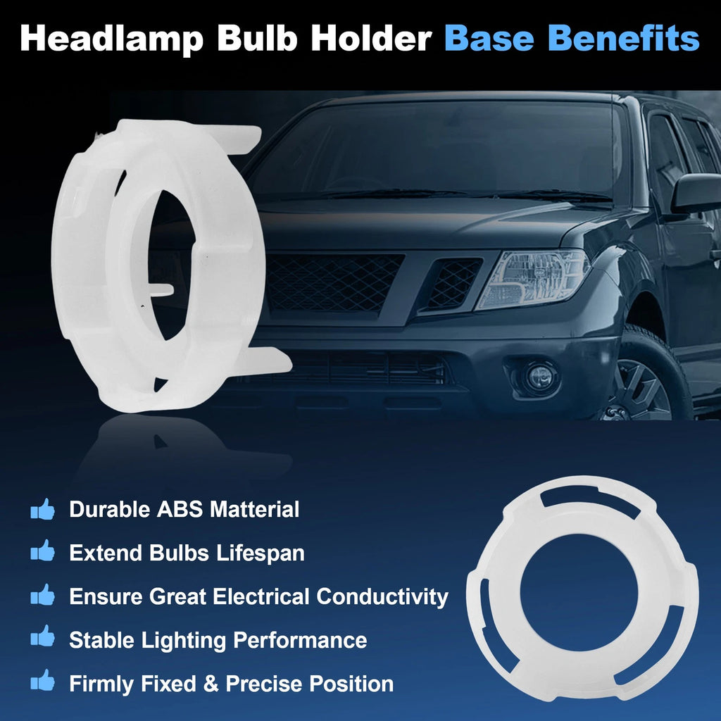 2pc Headlight Bulb Retainer Ring for Nissan Frontier Altima Murano (2005–2023) 260290Z800