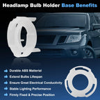 2pc Headlight Bulb Retainer Ring for Nissan Frontier Altima Murano (2005–2023) 260290Z800