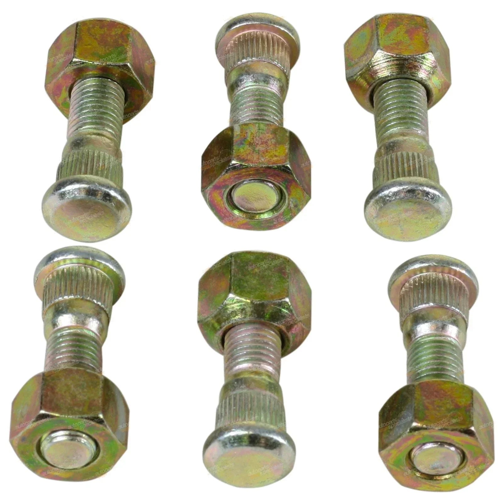 6 x REAR Wheel Studs + Nuts for Toyota FJ Cruiser (2010–2013)