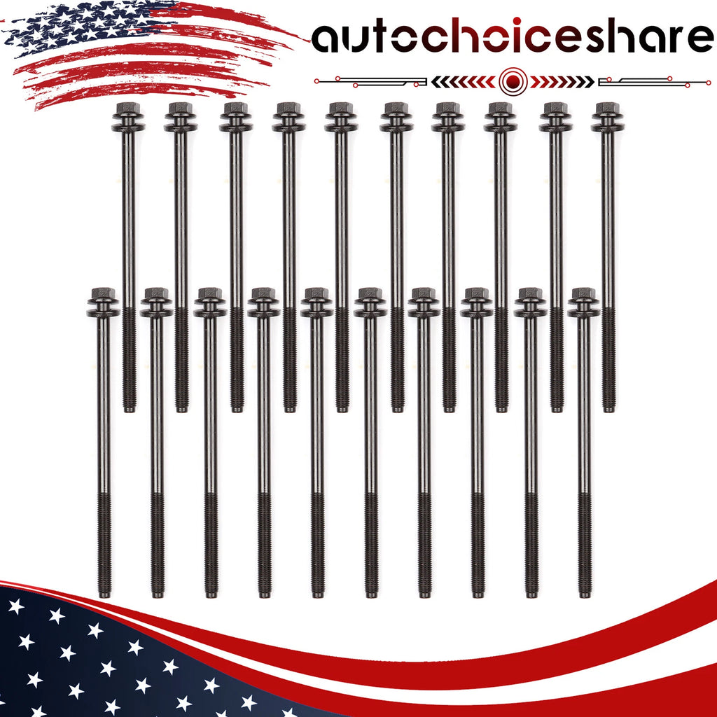 Set of 10 Head Bolts for Ford F150 Expedition Explorer Mustang E150 F250 (1997–2009)