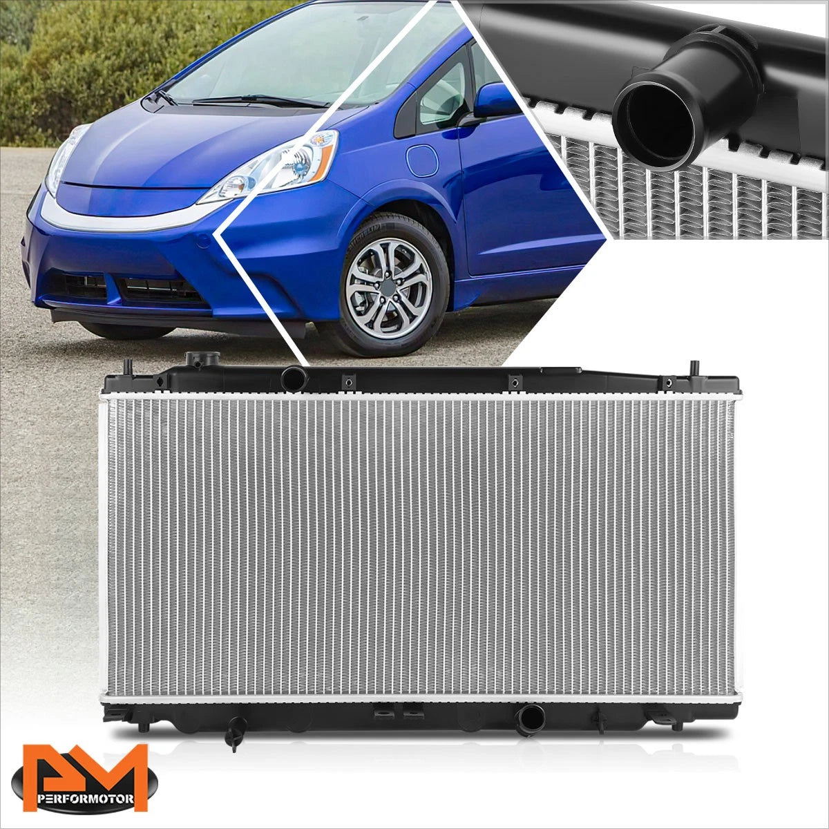 Aluminum Cooling Radiator DPI-13416 for Honda Fit EV (2013–2014)