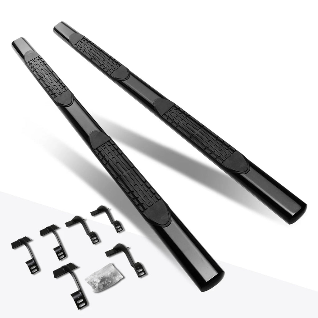 Set of 2 4" Side Step Nerf Bars for Ford F150/Super Duty Crew Cab (2015–2020)