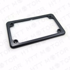 Carbon Motorcycle License Plate Frame for 7" x 4" Plates (Chrome)