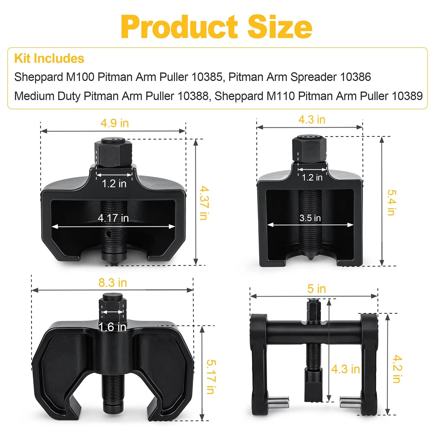 Pitman Arm Service Kit for Medium & Heavy Duty Equipment