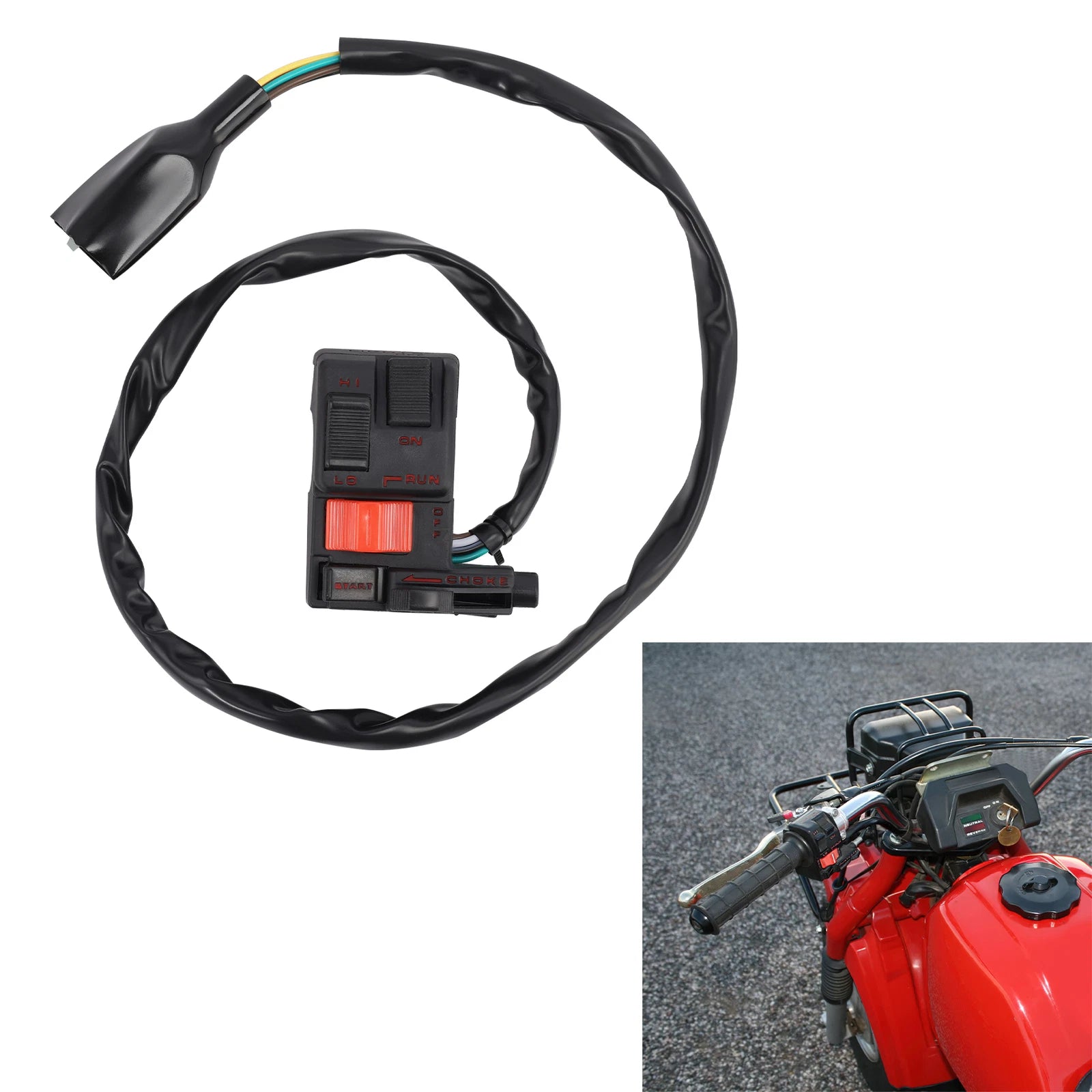 Handlebar Start Stop Switch for Honda ATC250ES Big Red 250 (1985–1987)
