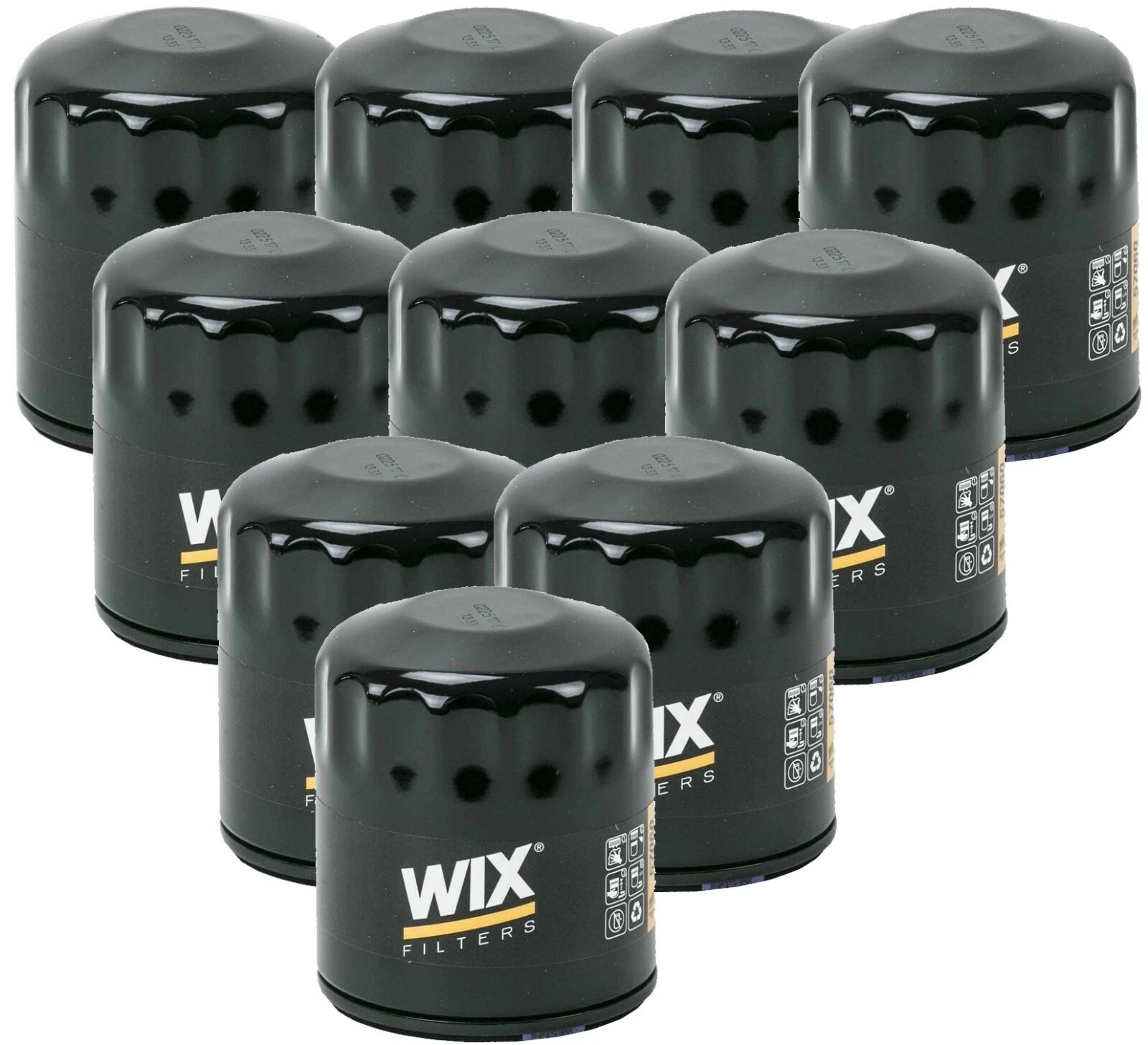 Set of 10 Engine Oil Filters for Chevrolet Buick Cadillac Dodge GMC Isuzu