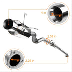 4" Rolled Tip Muffler Racing Catback Exhaust for Honda Civic Si EP3 (2002–2005)