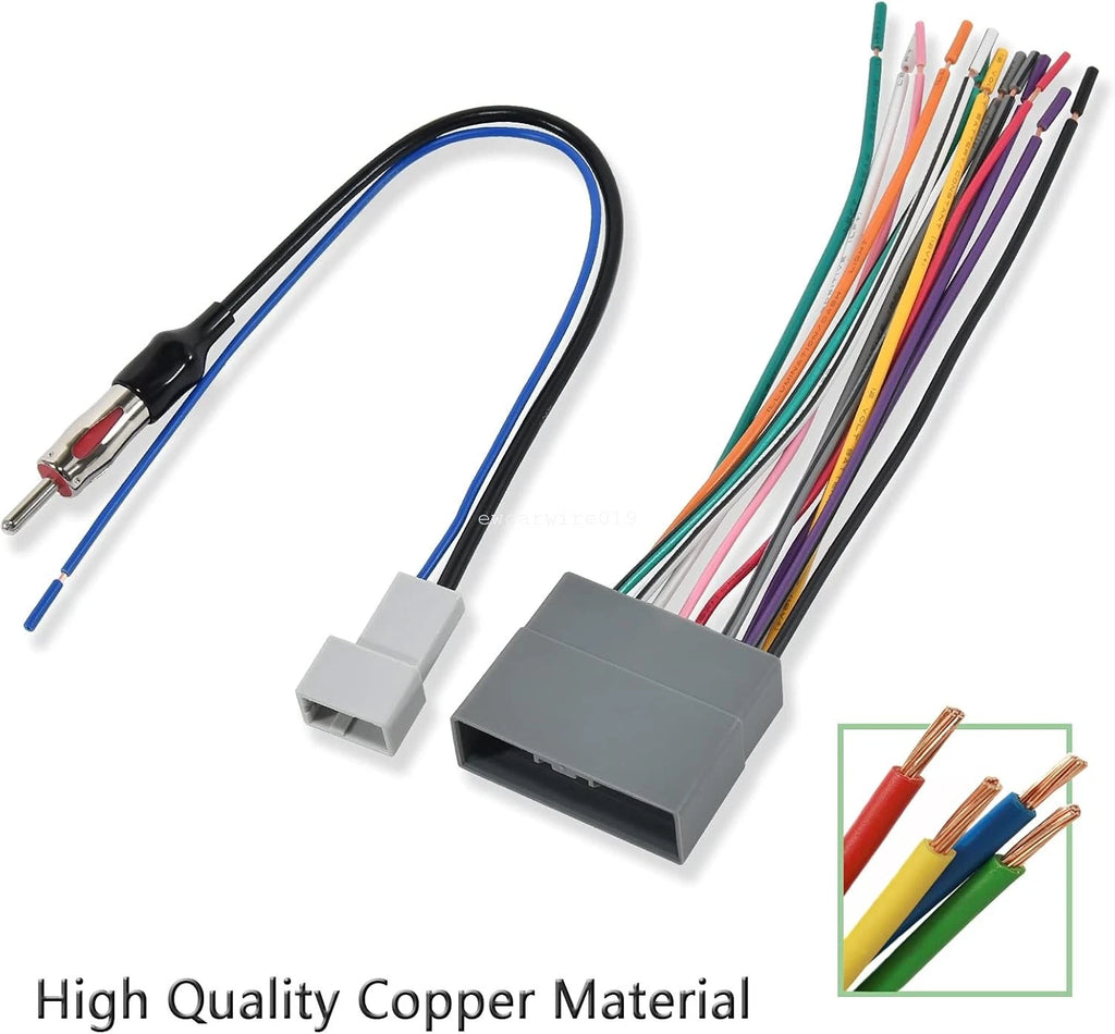 Car Radio Dash Installation Wire Kit for Honda CR-V (2007–2011)