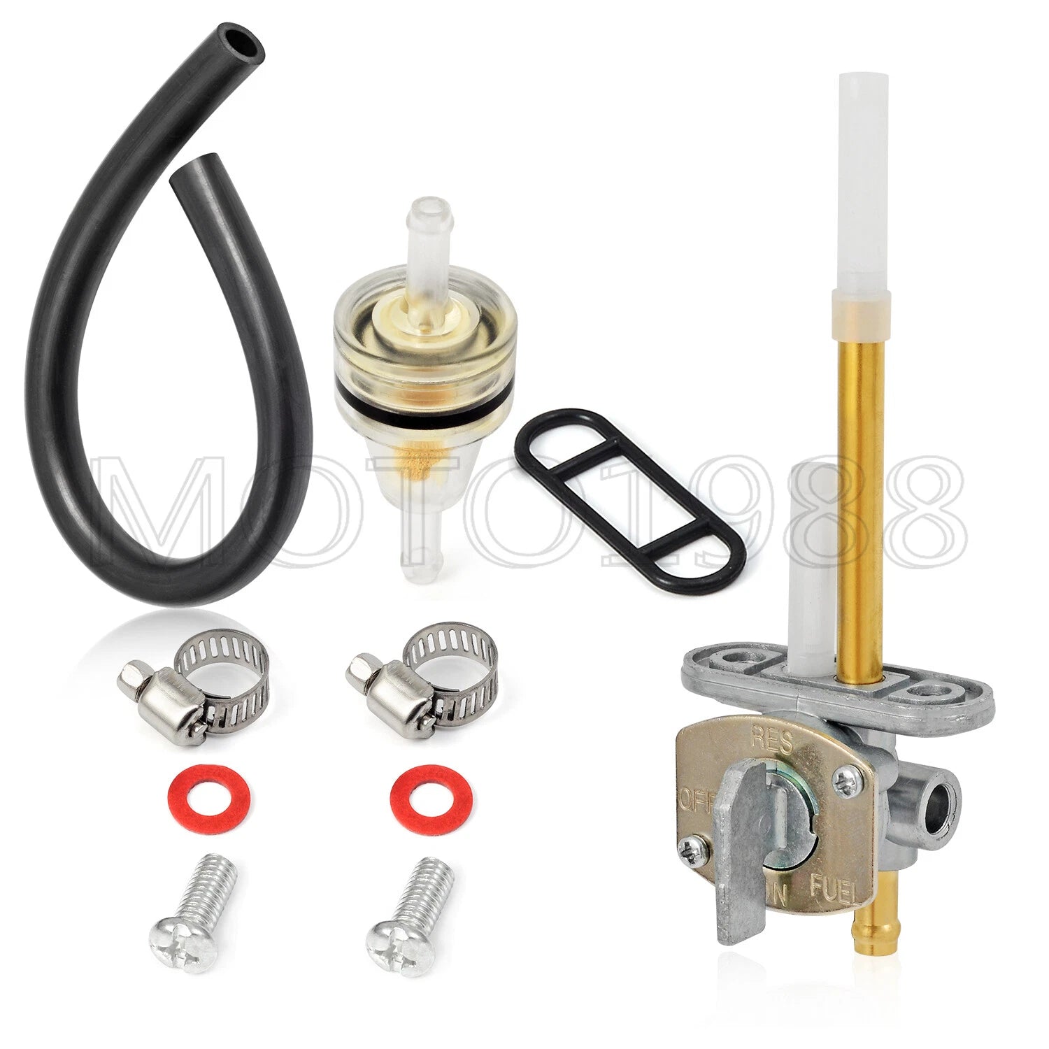 Fuel Valve Petcock Kit for Yamaha Big Bear 350 (1987–1999), Kodiak 400 (1993–1999)