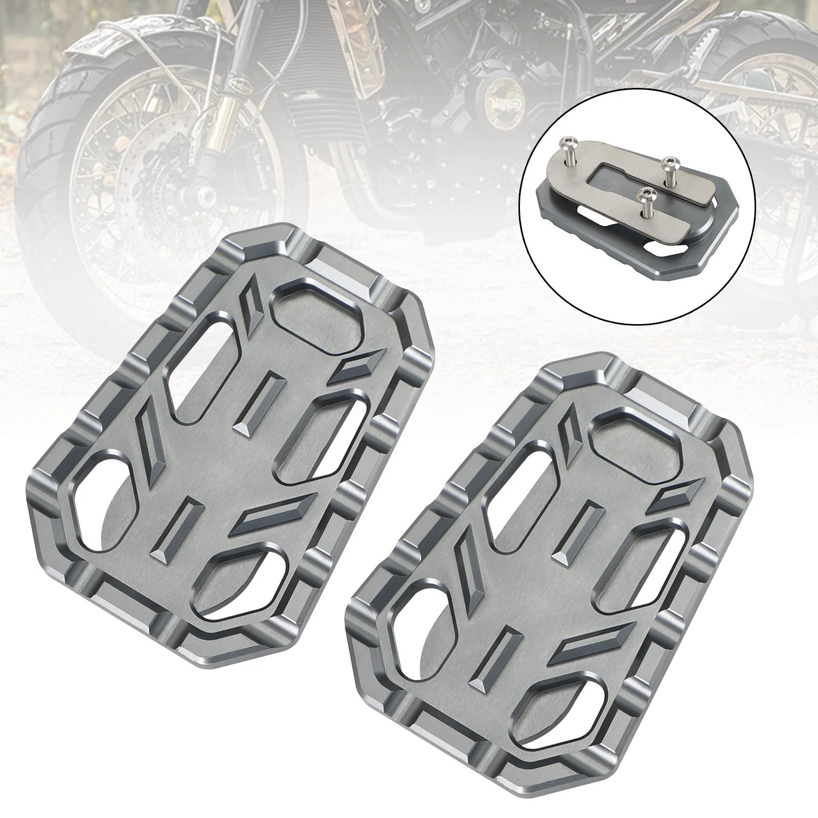 CNC Driver Footpegs Pedal Set for Triumph Scrambler 1200 (2019–2023)