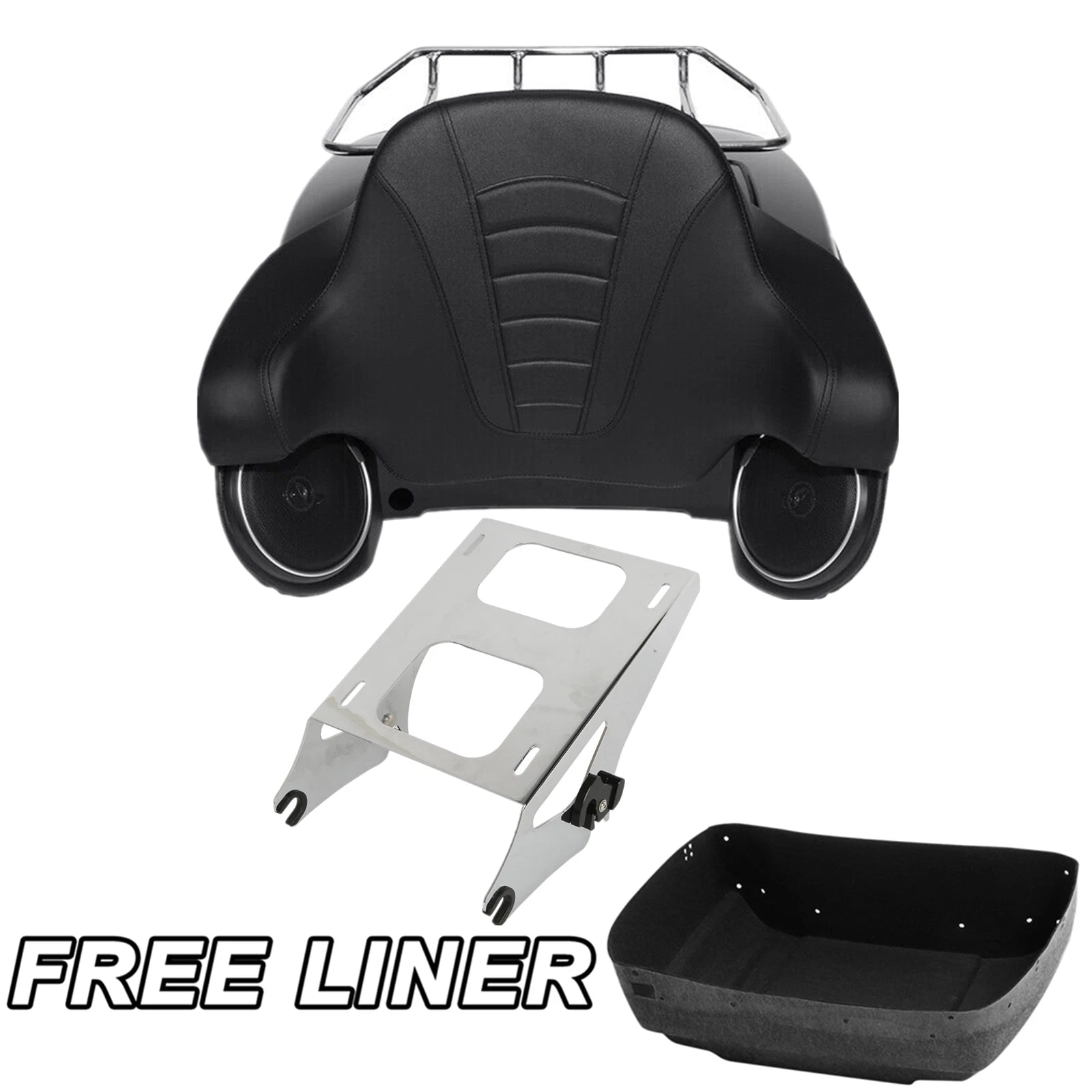 Trunk Pad Speaker Mount Rack for Harley Street Road Glide (2014–2026)