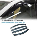 Set of 4 Window Deflectors for Toyota Sienna (2021–2024) Black Vent Visor