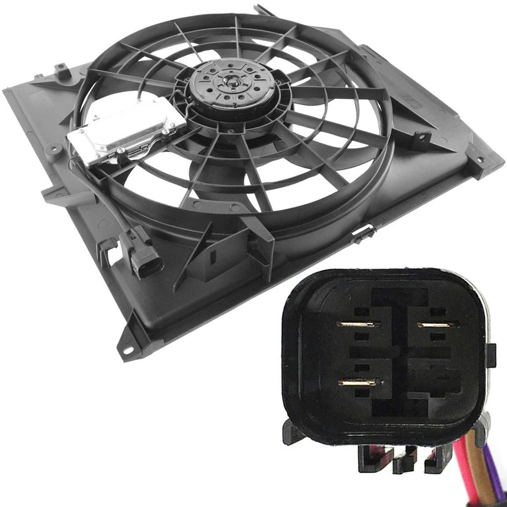 Radiator Cooling Fan Assembly for BMW E46 325i 328i 330i (1999-2005)