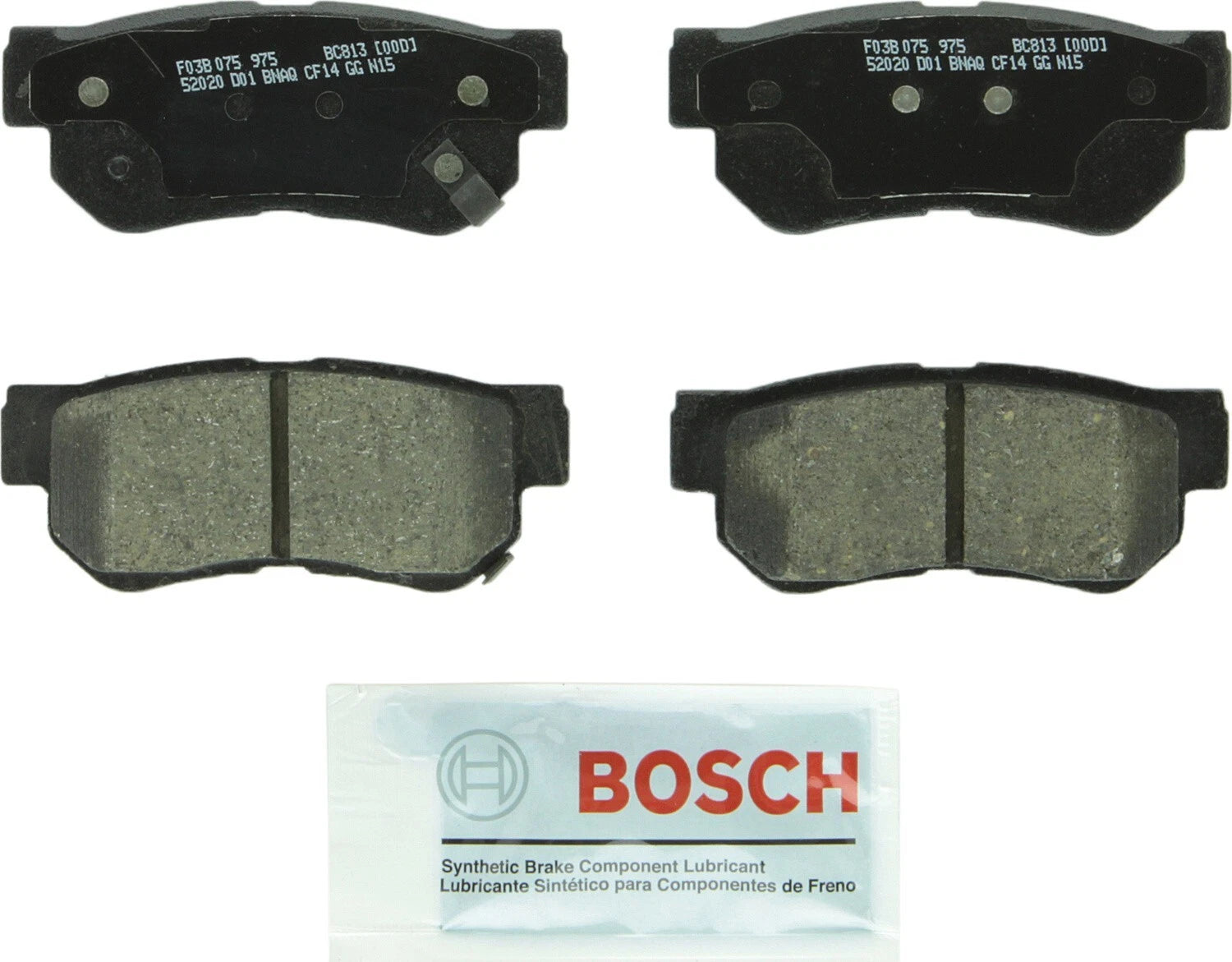 Rear Brake Kit 284mm Disc Rotors & Bosch Ceramic Pads for Hyundai Sonata, Kia Optima