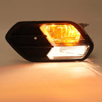 Left Driver Side Fog Light for Ford Escape (2017-2019) with Bulbs & Black Cover