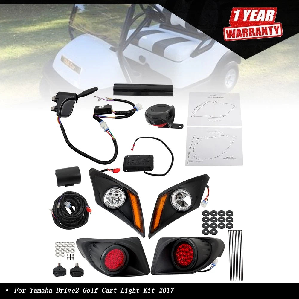 LED Deluxe Street Legal Light Kit for Yamaha Drive2 (2017–Present)