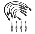 Denso 8mm Wire Set & 4 Platinum Spark Plugs for Chrysler Dodge L4