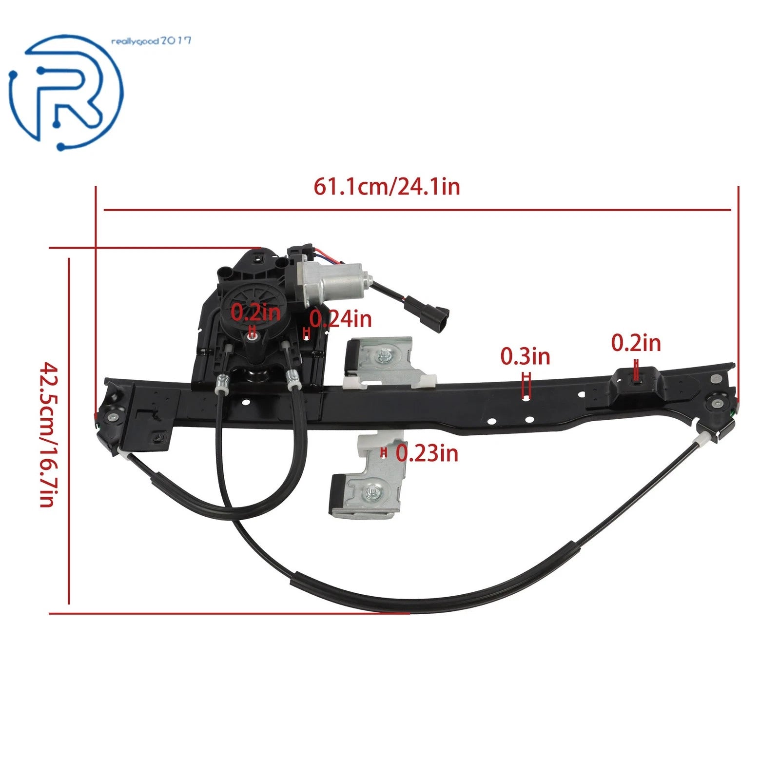 Window Regulator with Motor for Chevrolet Trailblazer GMC Envoy