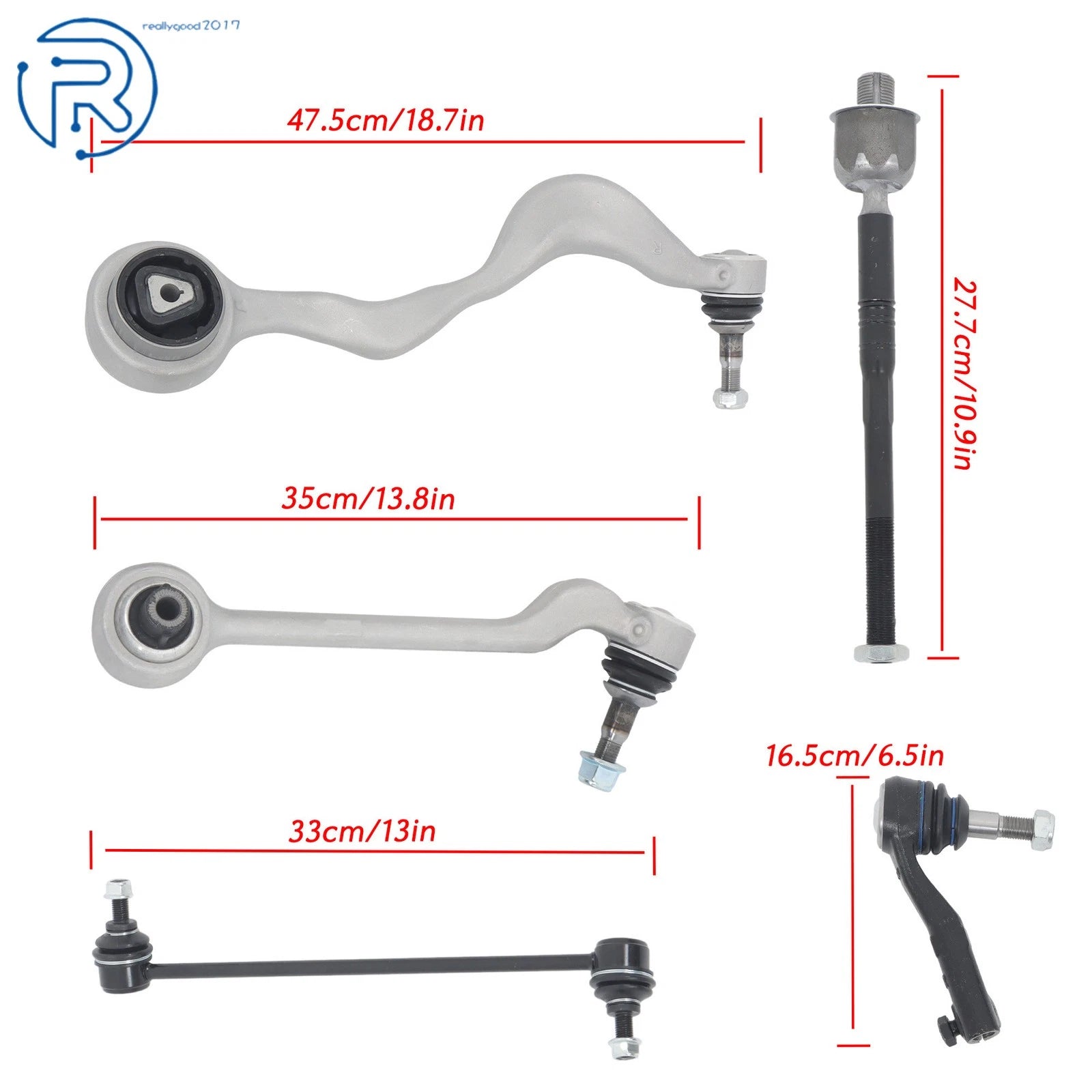 Set of 2 Control Arm Ball Joints for BMW 335i 328i E90 (2007-2013)