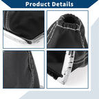 1 Pc Gear Shift Gaiter for Ford Focus (2005–2012) Black White Leather