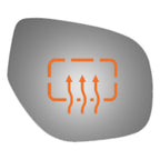 Heated Passenger Right Side Mirror Glass for Outlander Sport