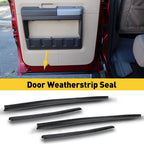 2X Front Door Lower Weatherstrip for Ford F250 F350 F450 Super Duty (1999–2016)