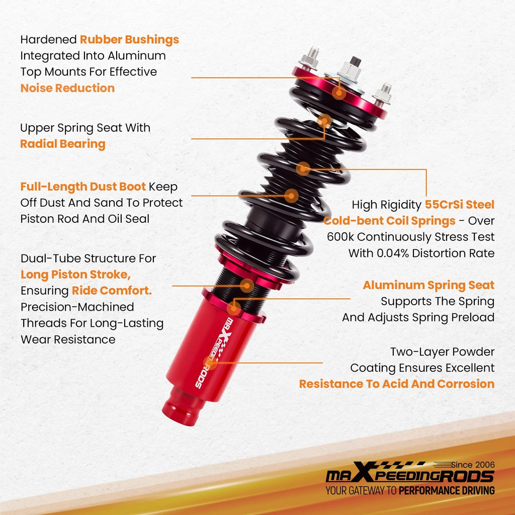 Coilover Lowering Kit for Honda Civic EK (1996–2000)