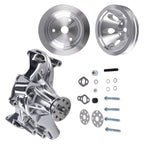 Water Pump & 2 Groove Crankshaft Pulley Kit for Chevy 327 350 383 400 265 283 (1960–1986)