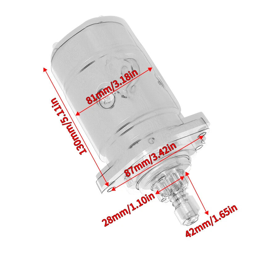 Starter for Suzuki 25HP DT25, 65HP DT65, 15HP DT14, 20HP DT20, 50HP DT50, 9.9HP DT9.9 (Year Unspecified)