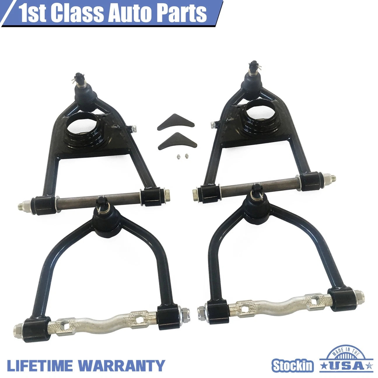 2X Front Suspension Tubular Control Arms for Ford Mustang II (1974–1978)