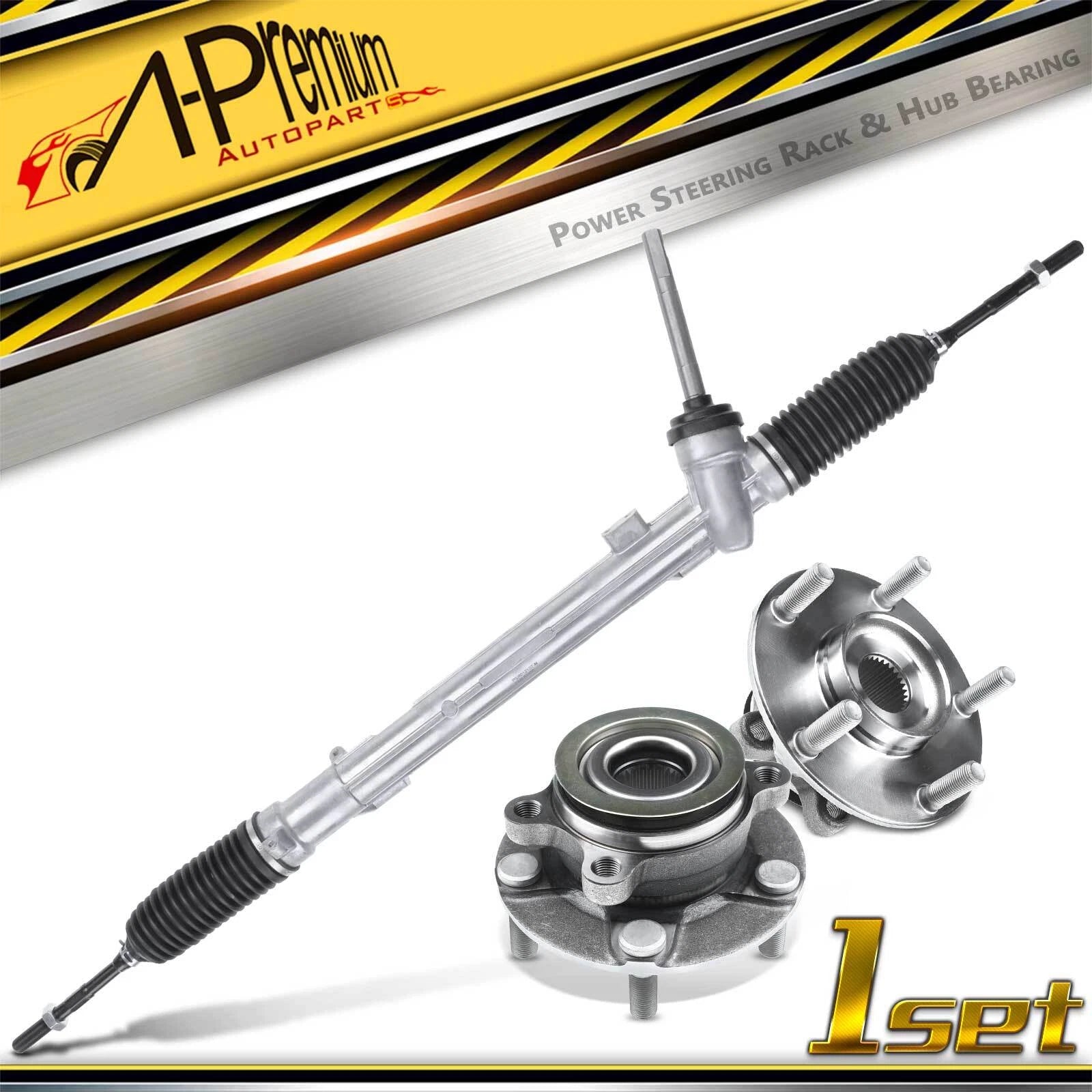 3X Front Rack & Pinion Hub Bearing Kit for Nissan Rogue (2008–2013)