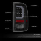LED C-Tube Bar Tail Brake Light Lamp for Ram 1500 2500 (2009–2017)