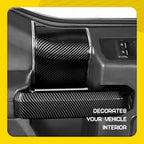 8PC Interior Door Handle Cover Trim for Ford F150 (2015–2020) Carbon Fiber